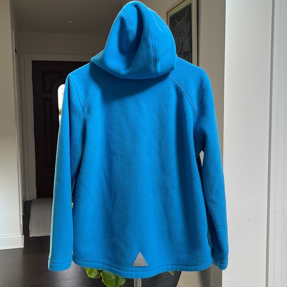 L.L Bean Fleece Light Blue Zip Up Hoodie Women’s Size XLP/18 - Picture 6 of 8